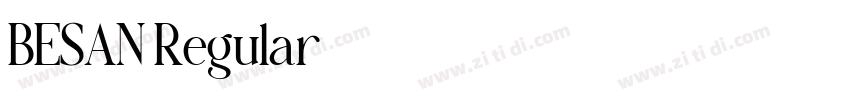 BESAN Regular字体转换 BESAN Regular字体转换